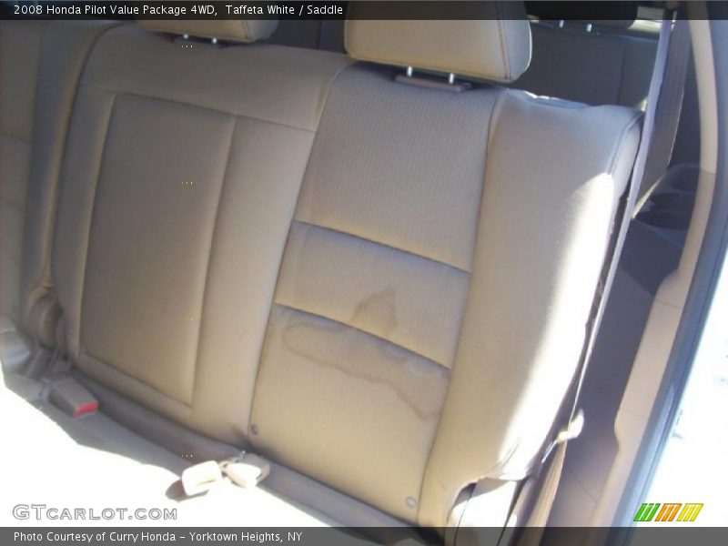 Taffeta White / Saddle 2008 Honda Pilot Value Package 4WD