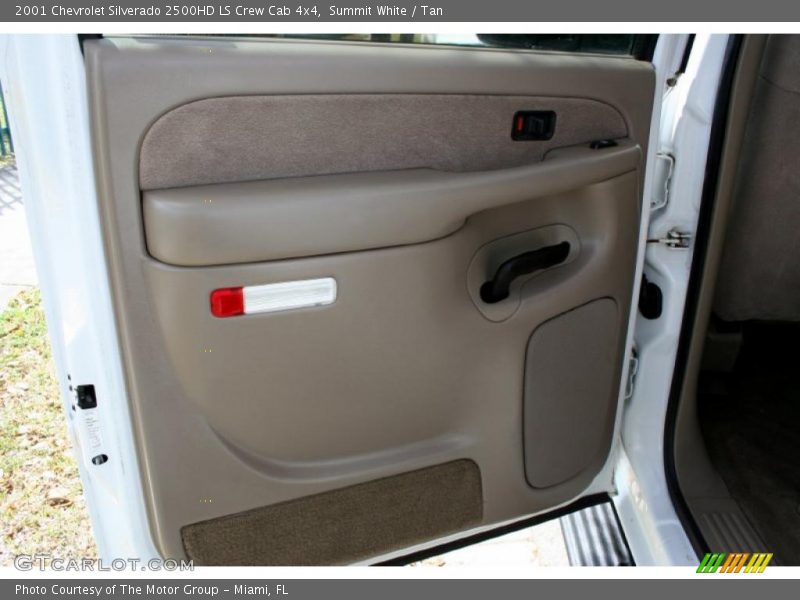 Summit White / Tan 2001 Chevrolet Silverado 2500HD LS Crew Cab 4x4