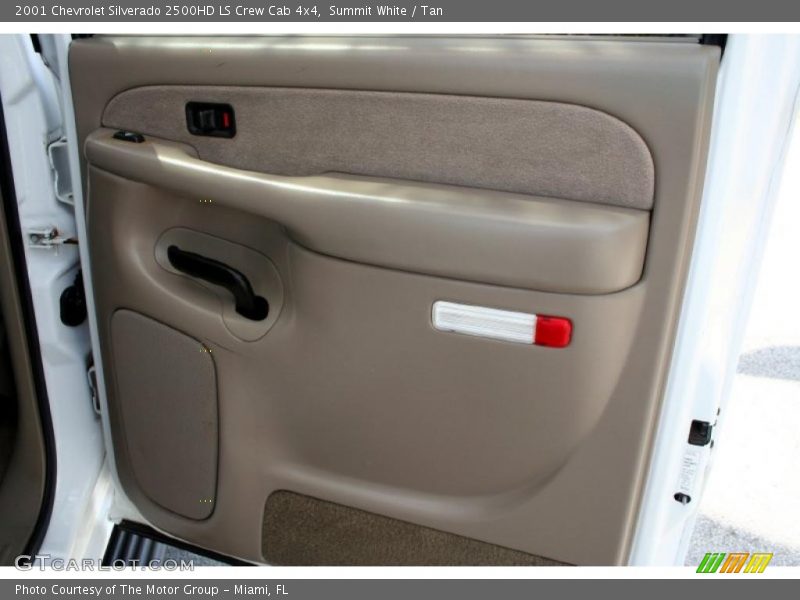 Summit White / Tan 2001 Chevrolet Silverado 2500HD LS Crew Cab 4x4
