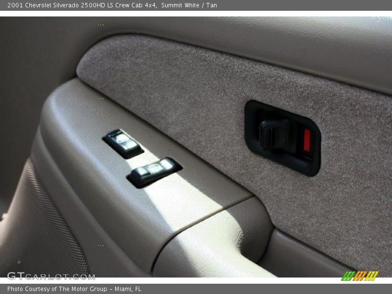 Summit White / Tan 2001 Chevrolet Silverado 2500HD LS Crew Cab 4x4