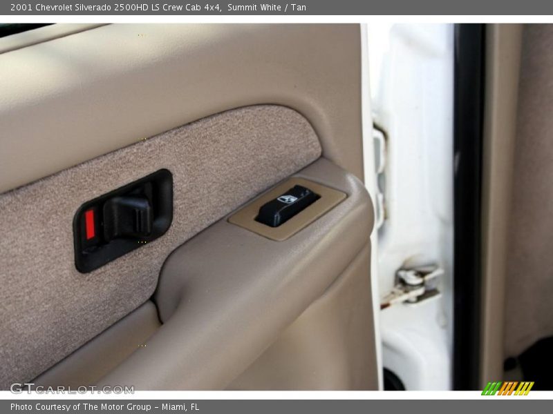 Summit White / Tan 2001 Chevrolet Silverado 2500HD LS Crew Cab 4x4