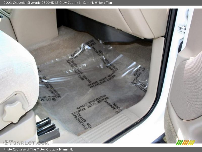 Summit White / Tan 2001 Chevrolet Silverado 2500HD LS Crew Cab 4x4