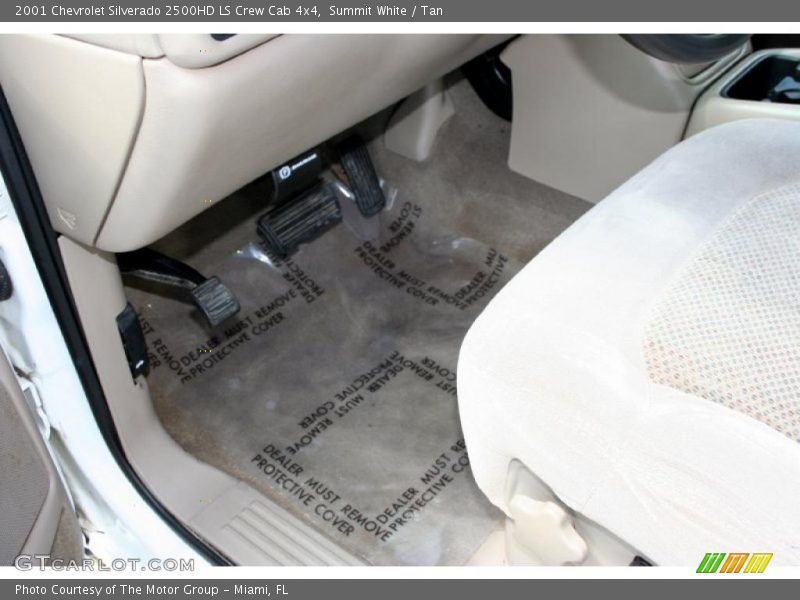 Summit White / Tan 2001 Chevrolet Silverado 2500HD LS Crew Cab 4x4