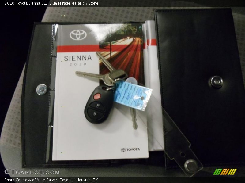 Blue Mirage Metallic / Stone 2010 Toyota Sienna CE