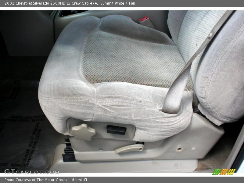 Summit White / Tan 2001 Chevrolet Silverado 2500HD LS Crew Cab 4x4