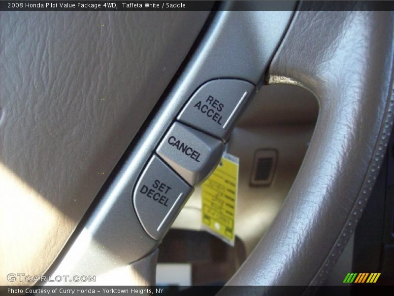 Taffeta White / Saddle 2008 Honda Pilot Value Package 4WD