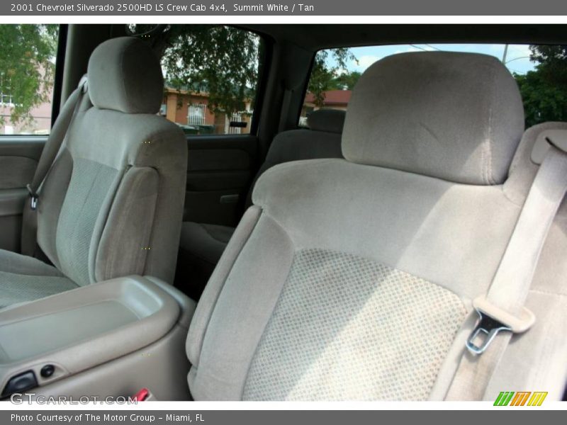 Summit White / Tan 2001 Chevrolet Silverado 2500HD LS Crew Cab 4x4