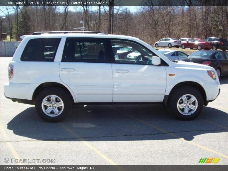 Taffeta White / Saddle 2008 Honda Pilot Value Package 4WD