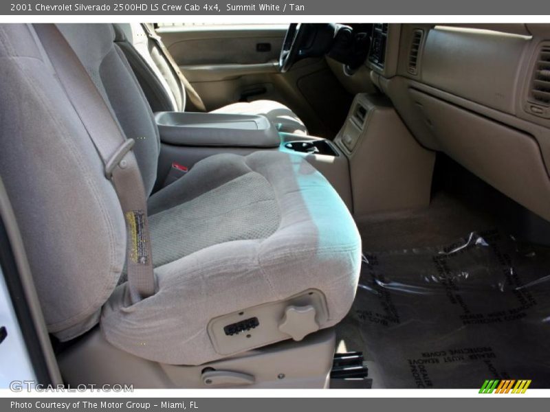 Summit White / Tan 2001 Chevrolet Silverado 2500HD LS Crew Cab 4x4