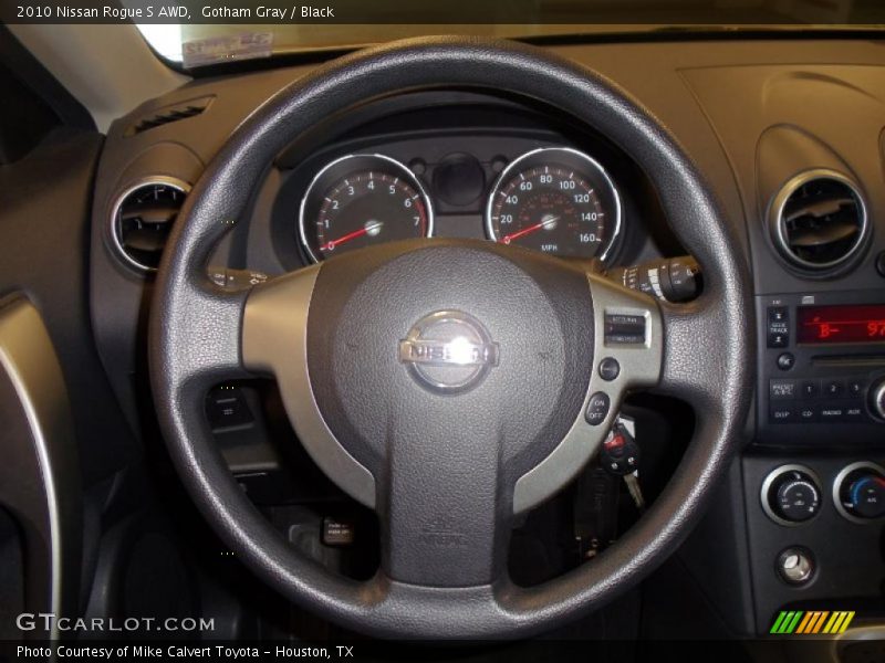 Gotham Gray / Black 2010 Nissan Rogue S AWD