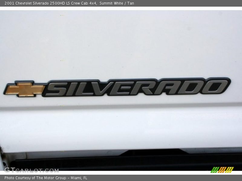 Summit White / Tan 2001 Chevrolet Silverado 2500HD LS Crew Cab 4x4