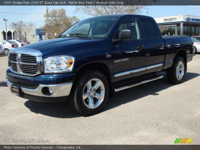 Patriot Blue Pearl / Medium Slate Gray 2007 Dodge Ram 1500 ST Quad Cab 4x4