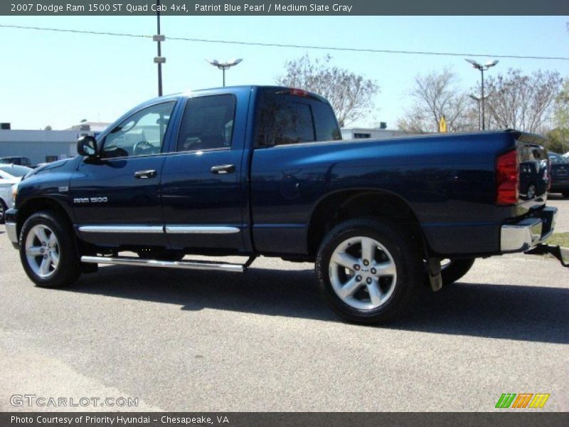 Patriot Blue Pearl / Medium Slate Gray 2007 Dodge Ram 1500 ST Quad Cab 4x4
