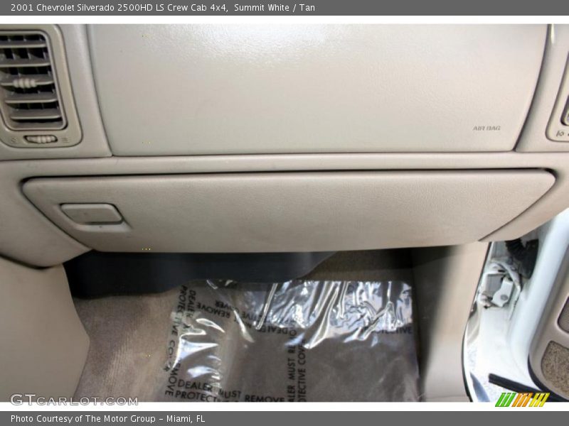 Summit White / Tan 2001 Chevrolet Silverado 2500HD LS Crew Cab 4x4