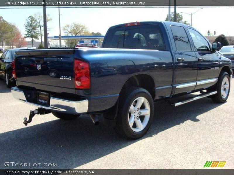 Patriot Blue Pearl / Medium Slate Gray 2007 Dodge Ram 1500 ST Quad Cab 4x4