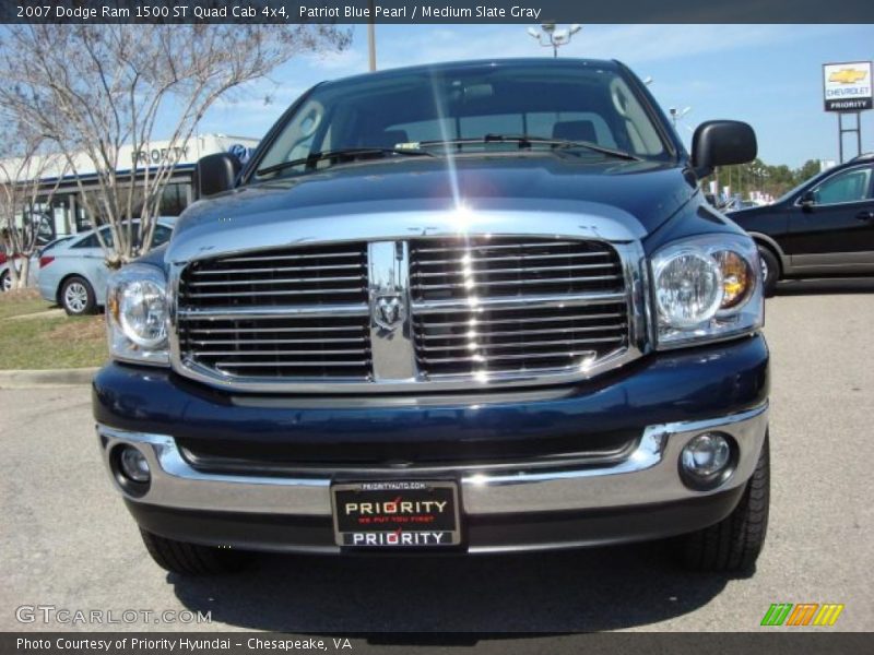 Patriot Blue Pearl / Medium Slate Gray 2007 Dodge Ram 1500 ST Quad Cab 4x4