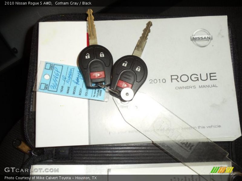 Gotham Gray / Black 2010 Nissan Rogue S AWD