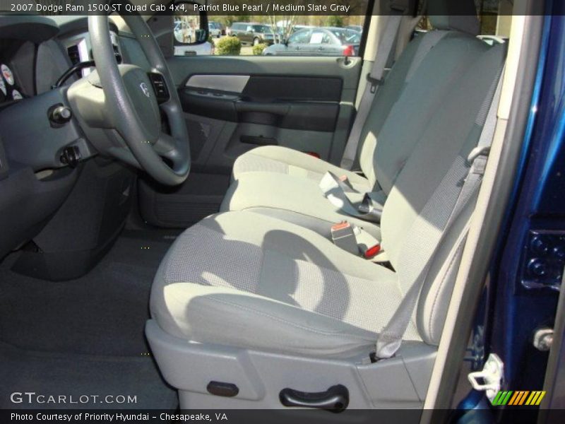 Patriot Blue Pearl / Medium Slate Gray 2007 Dodge Ram 1500 ST Quad Cab 4x4