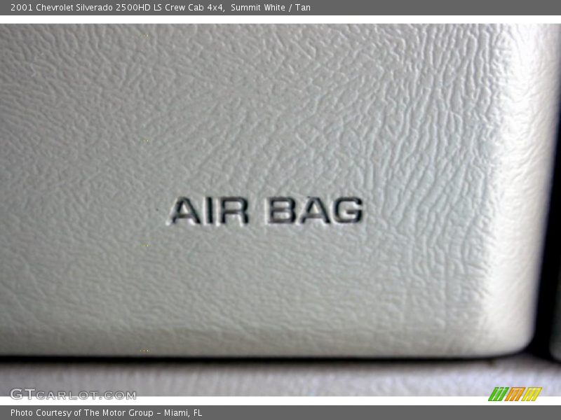Summit White / Tan 2001 Chevrolet Silverado 2500HD LS Crew Cab 4x4
