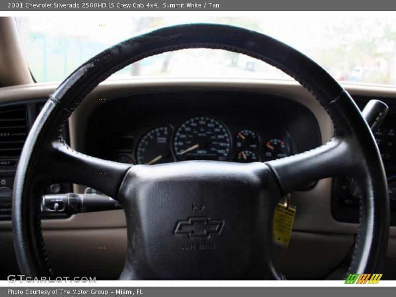 Summit White / Tan 2001 Chevrolet Silverado 2500HD LS Crew Cab 4x4