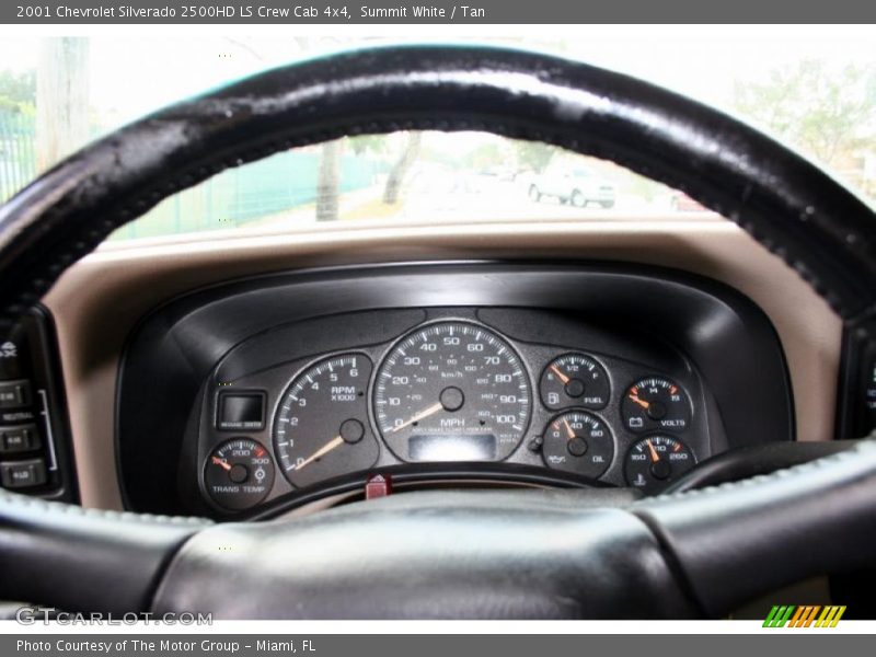Summit White / Tan 2001 Chevrolet Silverado 2500HD LS Crew Cab 4x4