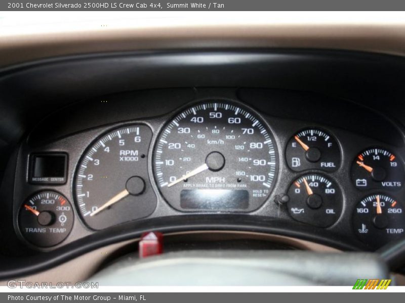 Summit White / Tan 2001 Chevrolet Silverado 2500HD LS Crew Cab 4x4