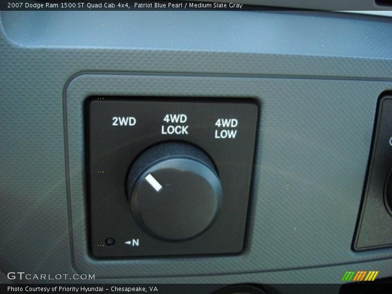 Patriot Blue Pearl / Medium Slate Gray 2007 Dodge Ram 1500 ST Quad Cab 4x4