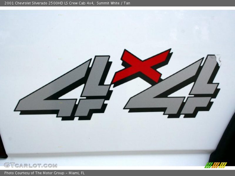 Summit White / Tan 2001 Chevrolet Silverado 2500HD LS Crew Cab 4x4