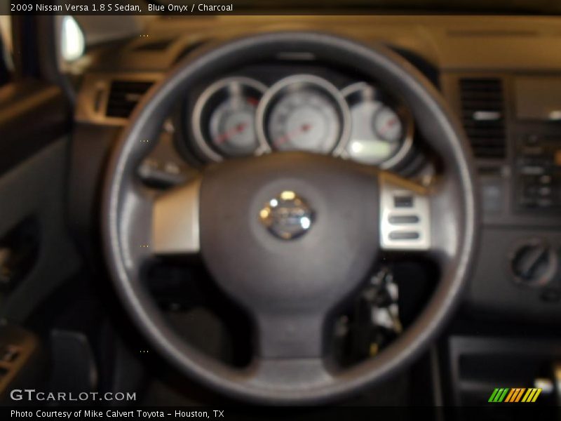 Blue Onyx / Charcoal 2009 Nissan Versa 1.8 S Sedan