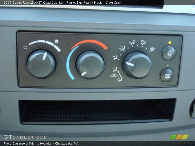 Patriot Blue Pearl / Medium Slate Gray 2007 Dodge Ram 1500 ST Quad Cab 4x4