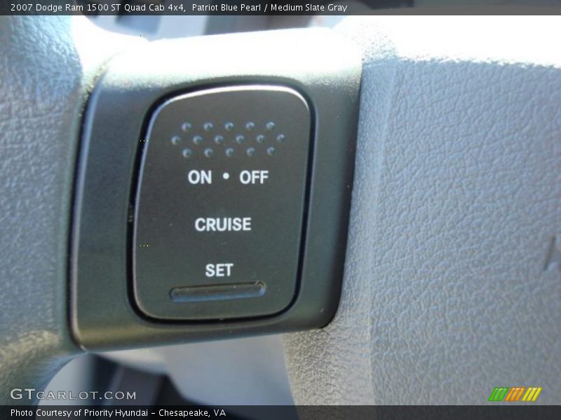 Patriot Blue Pearl / Medium Slate Gray 2007 Dodge Ram 1500 ST Quad Cab 4x4
