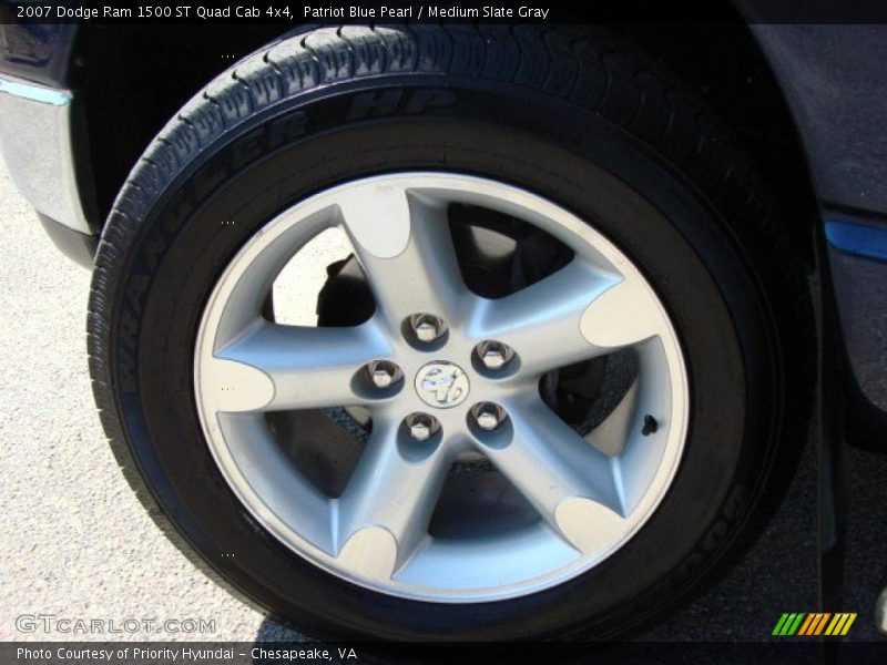 Patriot Blue Pearl / Medium Slate Gray 2007 Dodge Ram 1500 ST Quad Cab 4x4