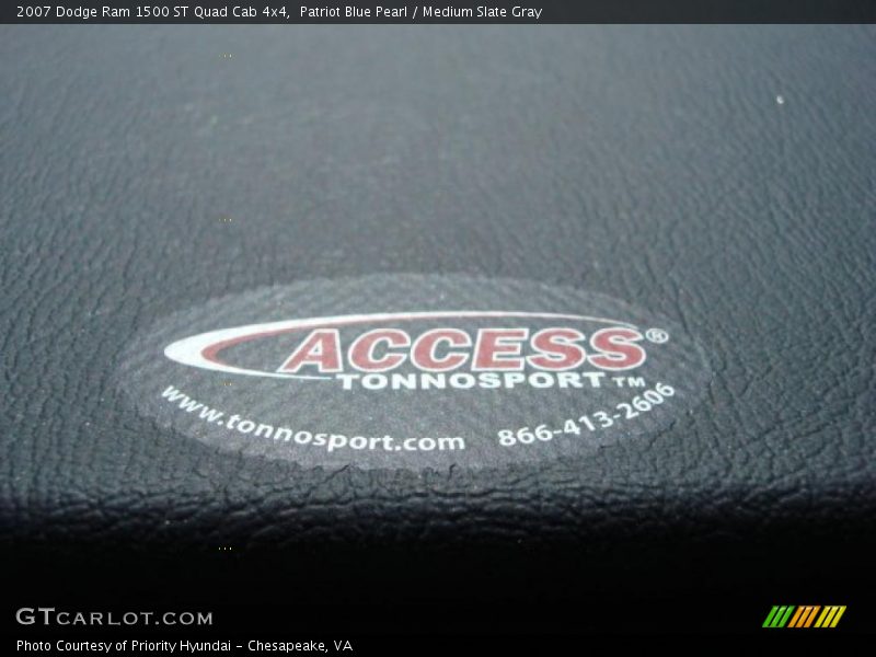 Patriot Blue Pearl / Medium Slate Gray 2007 Dodge Ram 1500 ST Quad Cab 4x4