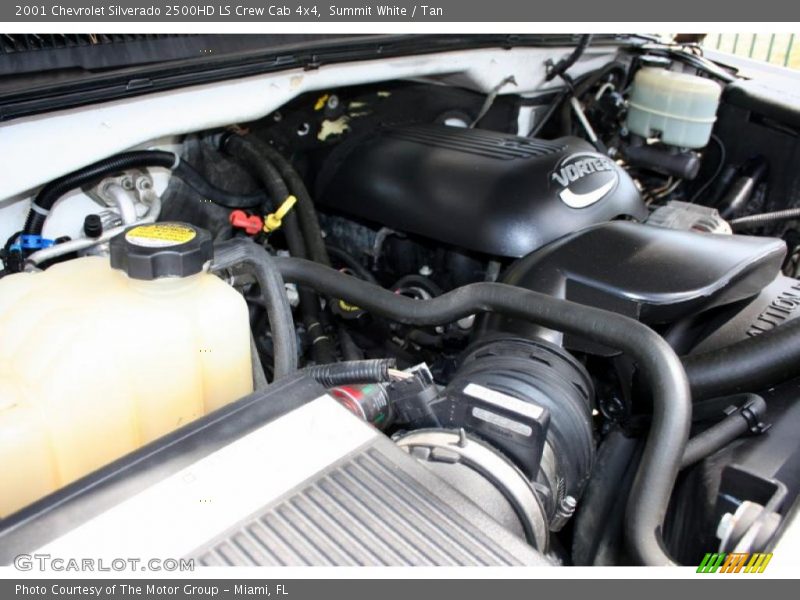 Summit White / Tan 2001 Chevrolet Silverado 2500HD LS Crew Cab 4x4
