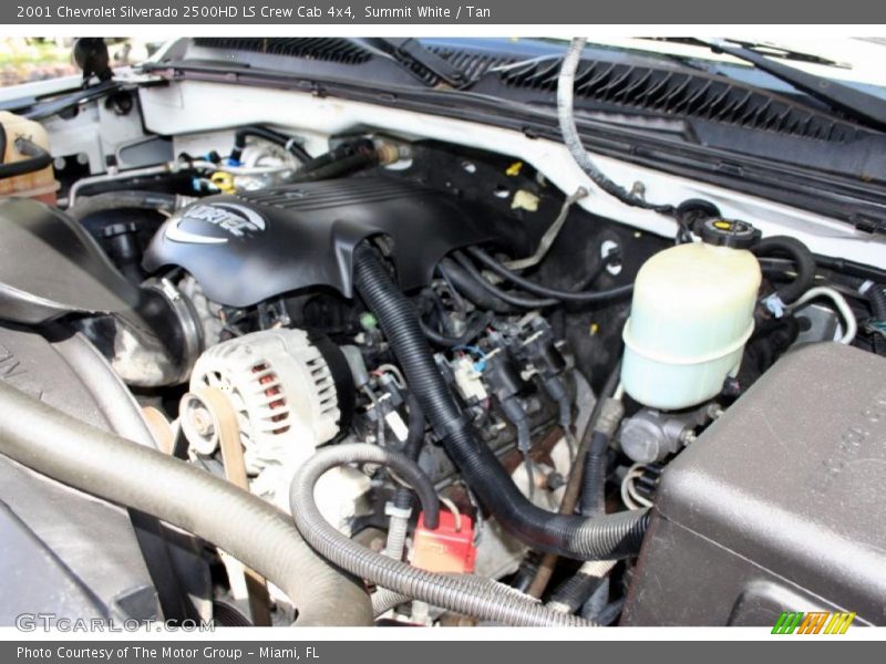 Summit White / Tan 2001 Chevrolet Silverado 2500HD LS Crew Cab 4x4