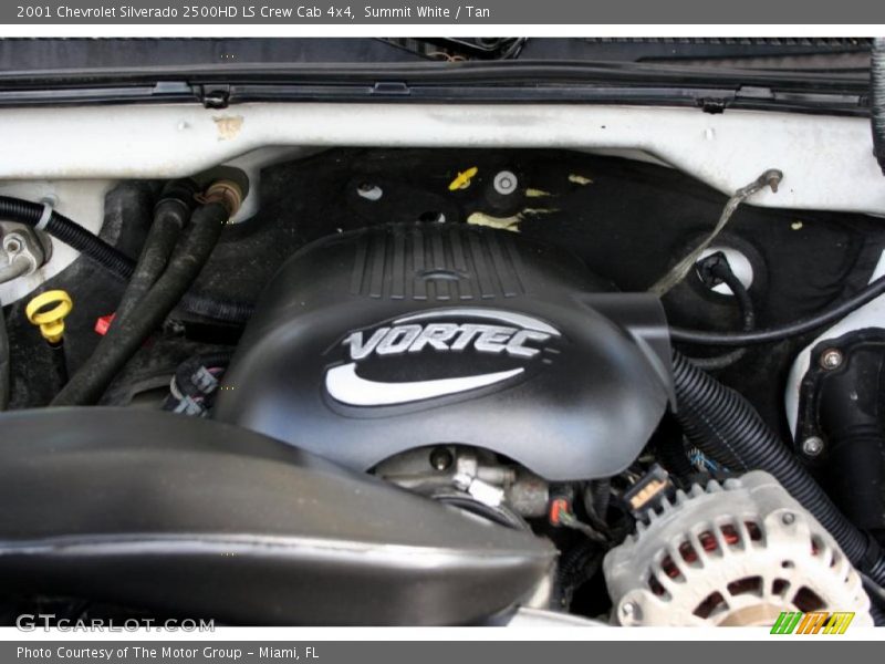 Summit White / Tan 2001 Chevrolet Silverado 2500HD LS Crew Cab 4x4