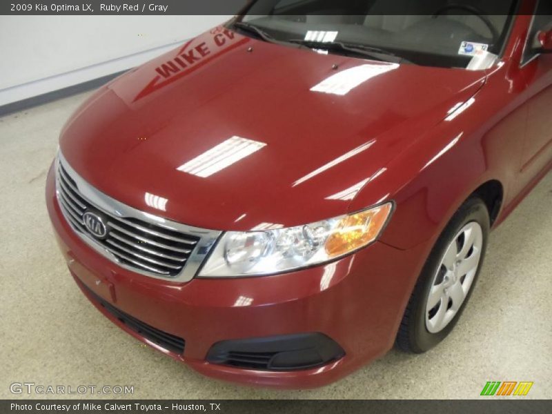 Ruby Red / Gray 2009 Kia Optima LX