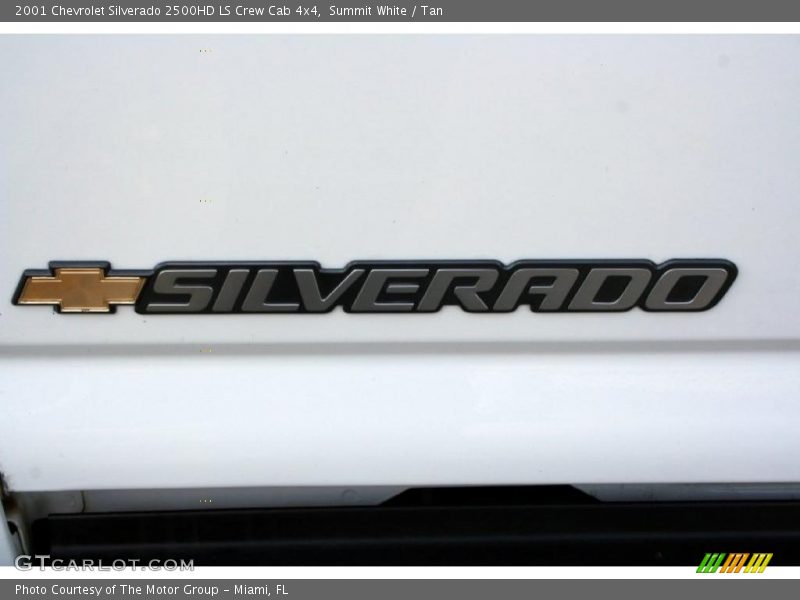 Summit White / Tan 2001 Chevrolet Silverado 2500HD LS Crew Cab 4x4