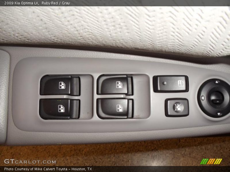 Ruby Red / Gray 2009 Kia Optima LX