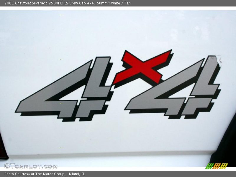 Summit White / Tan 2001 Chevrolet Silverado 2500HD LS Crew Cab 4x4