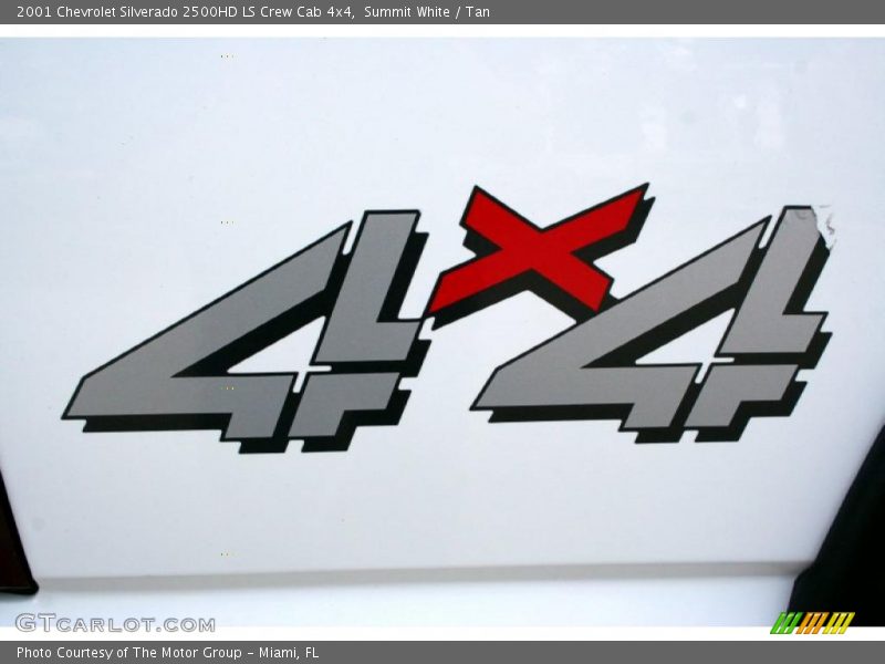 Summit White / Tan 2001 Chevrolet Silverado 2500HD LS Crew Cab 4x4