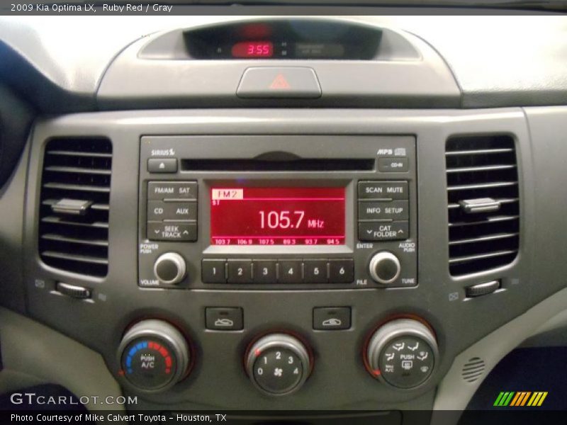 Controls of 2009 Optima LX