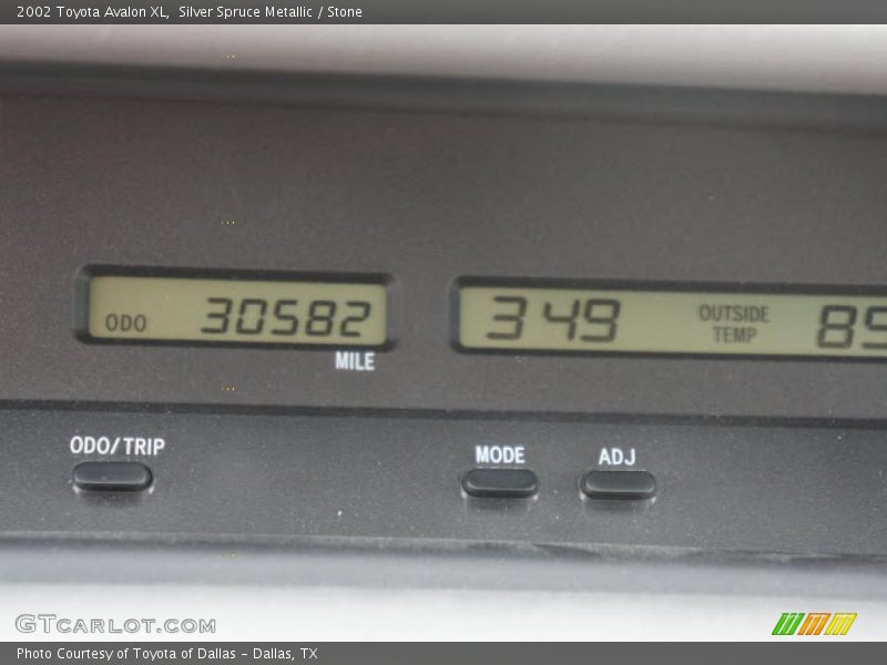 Silver Spruce Metallic / Stone 2002 Toyota Avalon XL