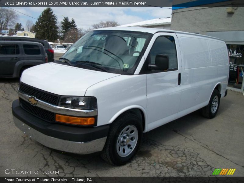 Summit White / Medium Pewter 2011 Chevrolet Express 1500 AWD Cargo Van