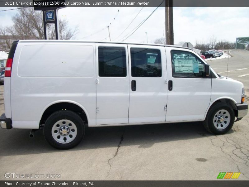 Summit White / Medium Pewter 2011 Chevrolet Express 1500 AWD Cargo Van