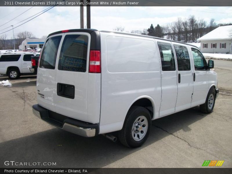 Summit White / Medium Pewter 2011 Chevrolet Express 1500 AWD Cargo Van