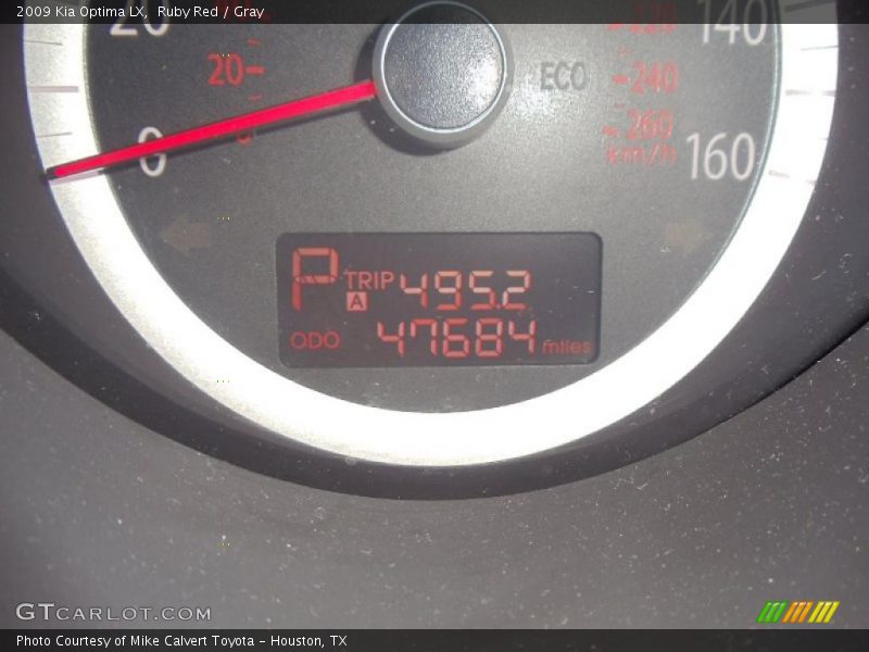 Ruby Red / Gray 2009 Kia Optima LX
