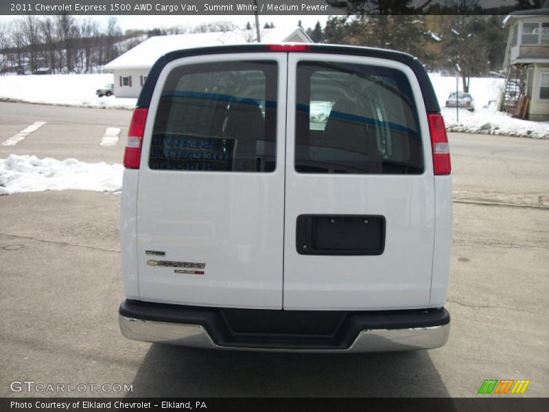Summit White / Medium Pewter 2011 Chevrolet Express 1500 AWD Cargo Van