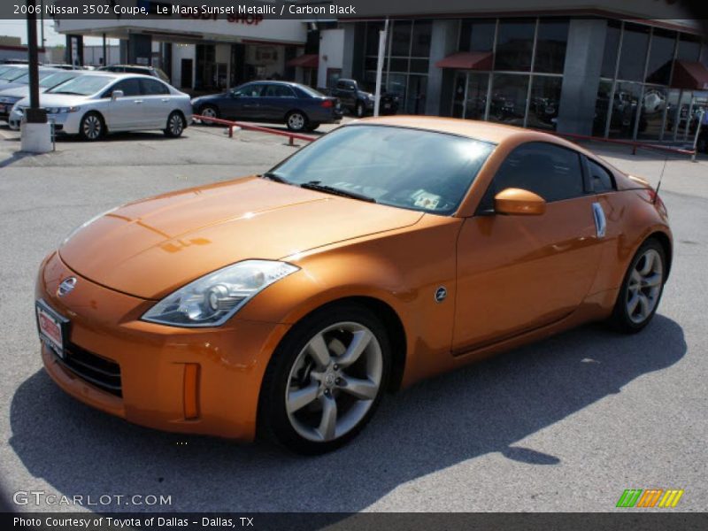Le Mans Sunset Metallic / Carbon Black 2006 Nissan 350Z Coupe