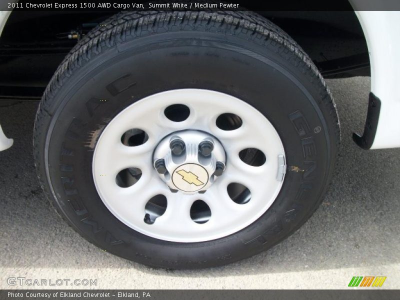  2011 Express 1500 AWD Cargo Van Wheel